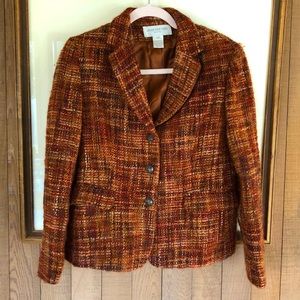 Vintage Jones Nee York Wool Tweed Blazer Jacket